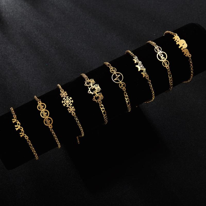 8Seasons Fashion Stainless Steel Women Bracelets Gold Color Bowknot Butterfly Christmas Snowflake Party Bangle Chain Jewelry,1PC
8Seasons Fashion Stainless Steel Women Bracelets Gold Color Bowknot Butterfly Christmas Snowflake Party Bangle Chain Jewelry,1PC