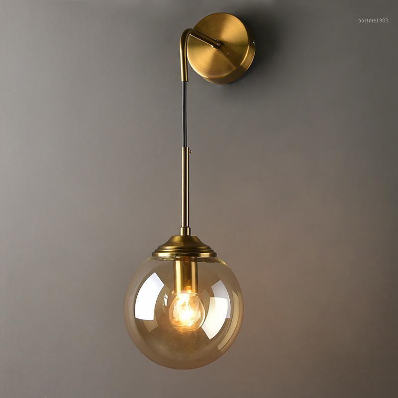 Nordic Modern LED Wall Lamp Glass Ball Bathroom Mirror Beside American Retro Wall Light Sconce Wan lamp Decor Lighting Luminaire1
Nordic Modern LED Wall Lamp Glass Ball Bathroom Mirror Beside American Retro Wall Light Sconce Wan lamp Decor Lighting Luminaire1