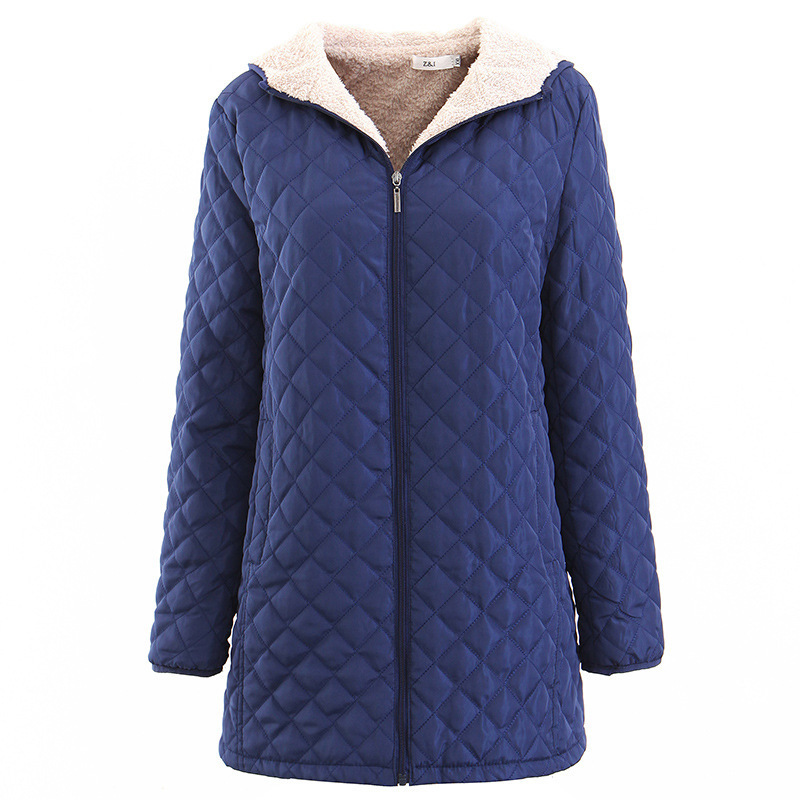 IEMUH Winter Down Parka Warm Long Cotton padded Jacket Female Coat Loose Plus Size 3XL Winter Jacket Women Stand Collar Outwear 201019