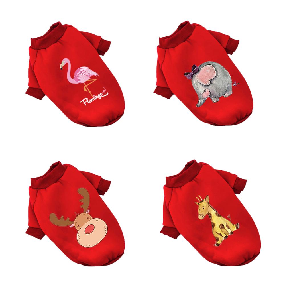 Cute Flamingo Elephant Giraffe Elk Print Christmas Dog Clothes Winter Warm Small Dogs Sweatshirt Pet Puppy Cats Vest Chihuahua
Cute Flamingo Elephant Giraffe Elk Print Christmas Dog Clothes Winter Warm Small Dogs Sweatshirt Pet Puppy Cats Vest Chihuahua