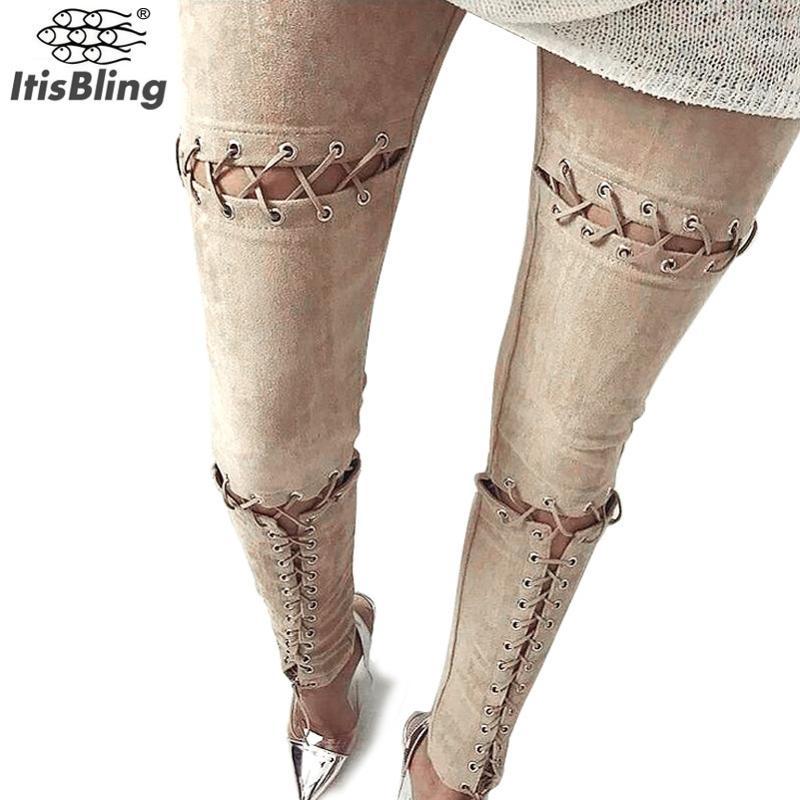 Wholesale- 2017 Sexy High Waist Suede Leather Straps Women's Solid Color Pant Summer Style Skinny Pencil Leggings Pants for Women1, Black
Wholesale- 2017 Sexy High Waist Suede Leather Straps Women's Solid Color Pant Summer Style Skinny Pencil Leggings Pants for Women1, Black