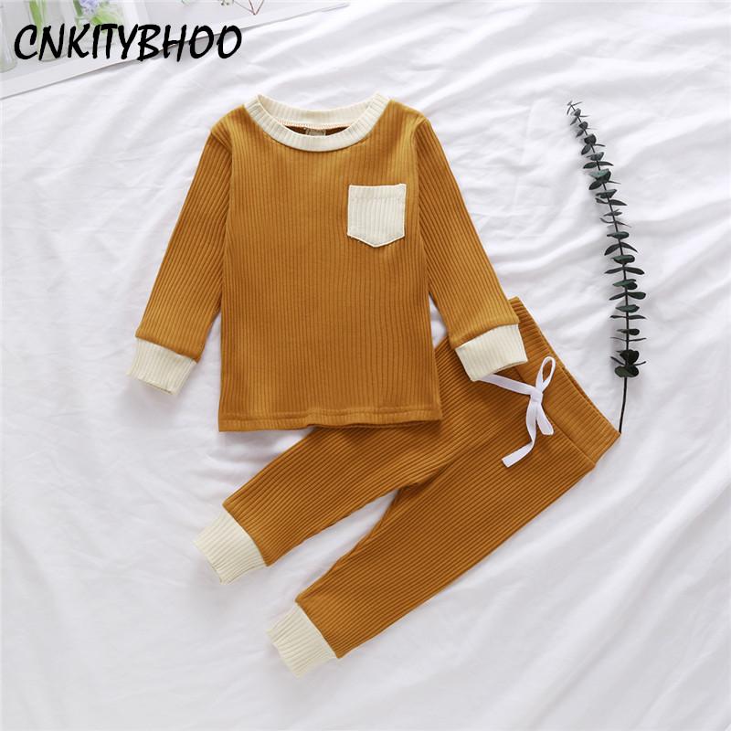 Autumn Baby Girls Boys Clothes Set Ribbed Cotton Casual Homewear Autumn Long Sleeve Tops+Pants Toddler Infant Outfit Sleepwear
Autumn Baby Girls Boys Clothes Set Ribbed Cotton Casual Homewear Autumn Long Sleeve Tops+Pants Toddler Infant Outfit Sleepwear