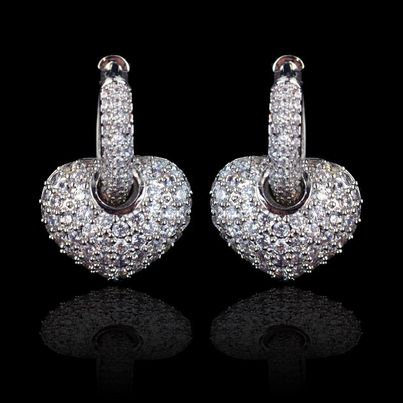 Cute luxury micro pave Cubic Zirconia heart shape hoop earrings for women,high quality plated jewelry
Cute luxury micro pave Cubic Zirconia heart shape hoop earrings for women,high quality plated jewelry