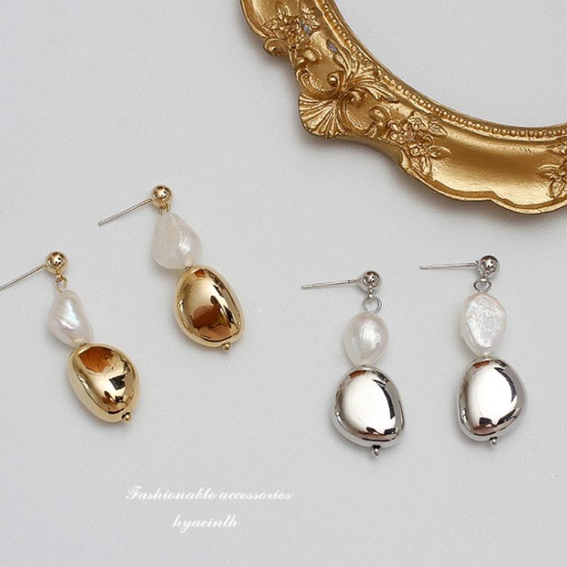Dangle & Chandelier MESTILO Trendy Korean Simple Geometric Copper Gold Long Natural Pearl Drop Earrings For Women Classic Fashion Jewelry Pa
Dangle & Chandelier MESTILO Trendy Korean Simple Geometric Copper Gold Long Natural Pearl Drop Earrings For Women Classic Fashion Jewelry Pa