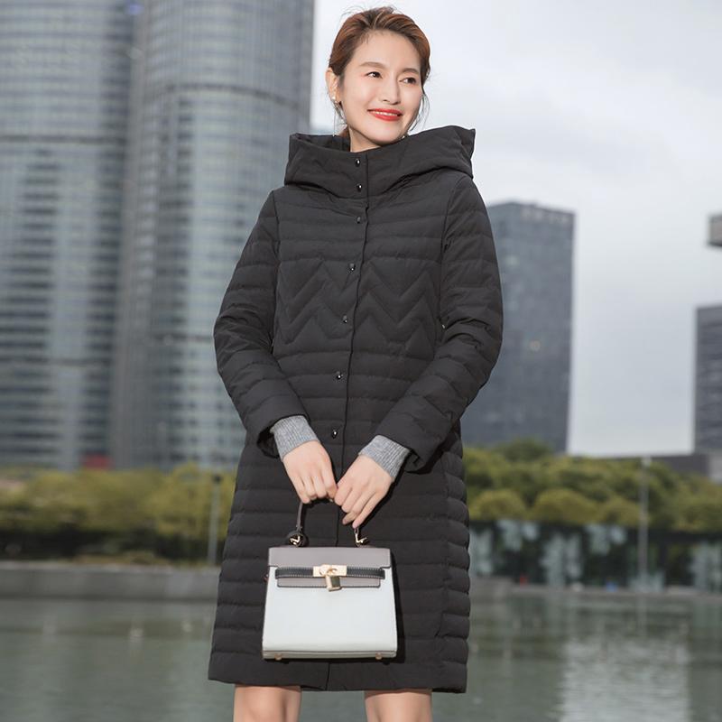 CHERICOM autumn and winter new mid-length hooded down jacket women's windproof warm slimming thin women's clothing 218056, 005 magic black
CHERICOM autumn and winter new mid-length hooded down jacket women's windproof warm slimming thin women's clothing 218056, 005 magic black