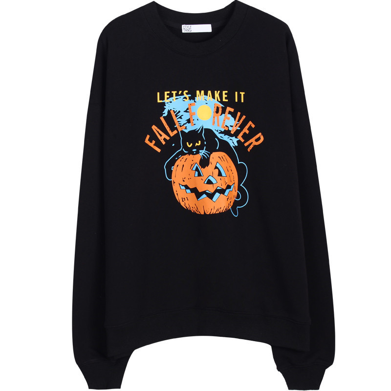 2021 New Chique Streetwear Feminine Retro-american Black Female Around the Neck Gothic Autumn Sweater Hoodies SNZH
2021 New Chique Streetwear Feminine Retro-american Black Female Around the Neck Gothic Autumn Sweater Hoodies SNZH