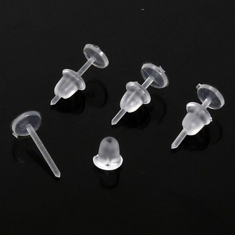 100Pcs Invisible Plastic Earrings Blank Pins Stud Tiny Head Earring Posts and Back Jewelry Findings DIY Supplies
100Pcs Invisible Plastic Earrings Blank Pins Stud Tiny Head Earring Posts and Back Jewelry Findings DIY Supplies