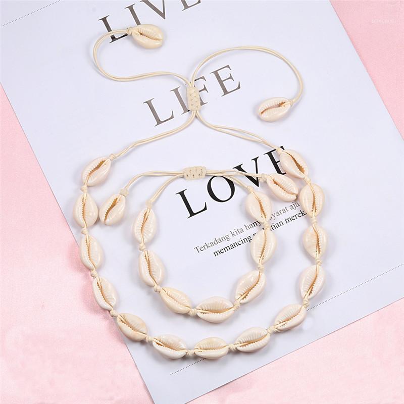 Chokers Natural Cowrie Shell Bracelet Necklace Set For Women Handmade Woven Boho Hawaii Beach Adjustable Choker Girl Festival Gift1
Chokers Natural Cowrie Shell Bracelet Necklace Set For Women Handmade Woven Boho Hawaii Beach Adjustable Choker Girl Festival Gift1