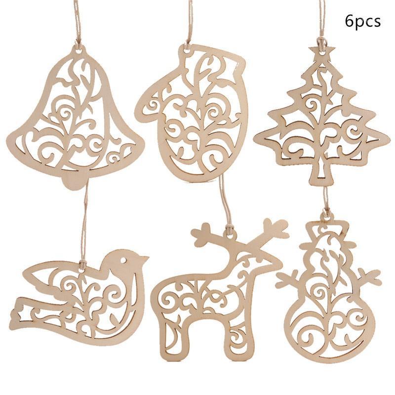 Pack Of 6 Wooden Cutout Christmas Pendant With String Unfinished Wood Slices Xmas Tree Drop Ornament For Holiday DIY Crafting1
Pack Of 6 Wooden Cutout Christmas Pendant With String Unfinished Wood Slices Xmas Tree Drop Ornament For Holiday DIY Crafting1