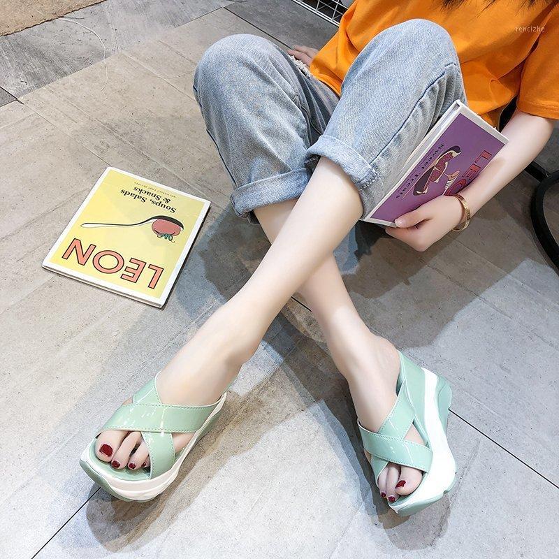 Beige Green Platform Wedge Slippers Women Sandals Height Increase Slippers Platform Sandals Summer Plus Size Women Shoes 34-441
Beige Green Platform Wedge Slippers Women Sandals Height Increase Slippers Platform Sandals Summer Plus Size Women Shoes 34-441