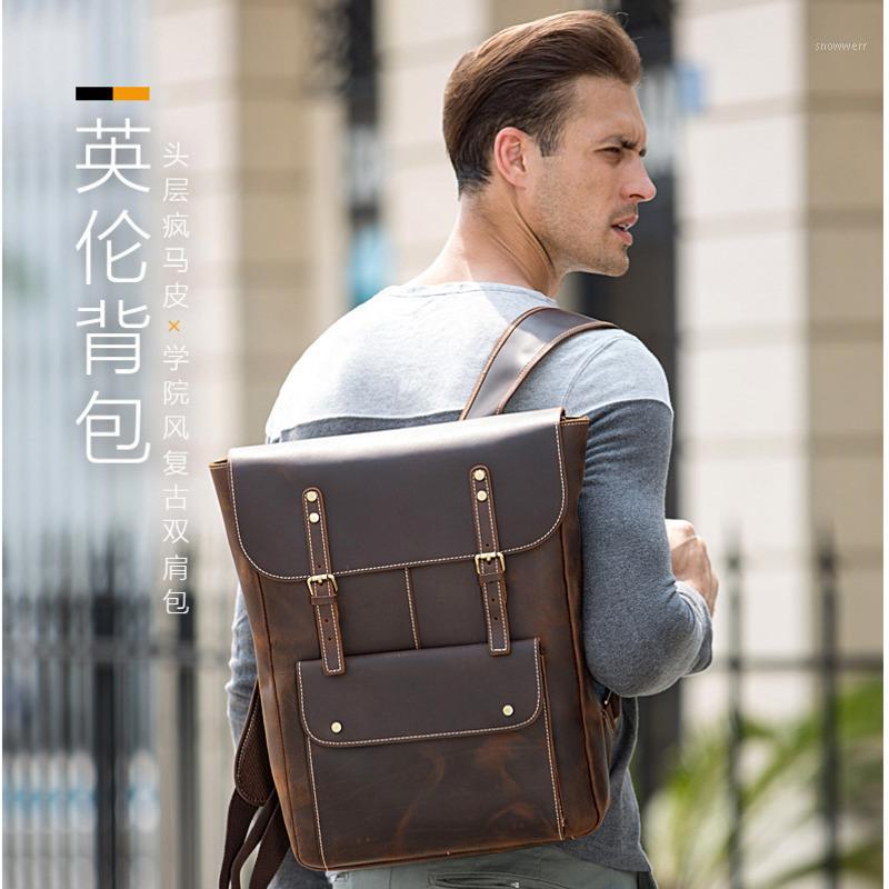 Vintage Mad Horse Leather Shoulder Bag Handmade Head Leather Backpack Men's Computer Bag Backpack Laptop1, Dark brown p3585fsx
Vintage Mad Horse Leather Shoulder Bag Handmade Head Leather Backpack Men's Computer Bag Backpack Laptop1, Dark brown p3585fsx