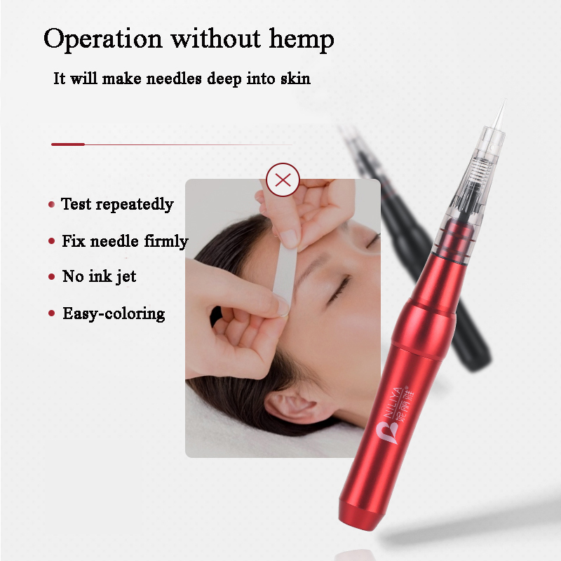 Permanent Makeup Machines 1pc Microblading Machine Pen With Needles Professional Digital For Semi Tattoo Eyebrow Lip