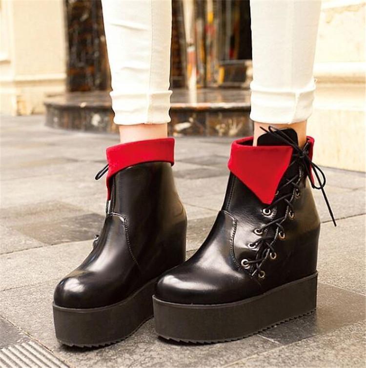 PXELENA Autumn Japan Harajuku Creepers Boots Women Punk Rock Gothic Thick Platform Muffin Motorcycle Boots Female Shoes1, Black
PXELENA Autumn Japan Harajuku Creepers Boots Women Punk Rock Gothic Thick Platform Muffin Motorcycle Boots Female Shoes1, Black
