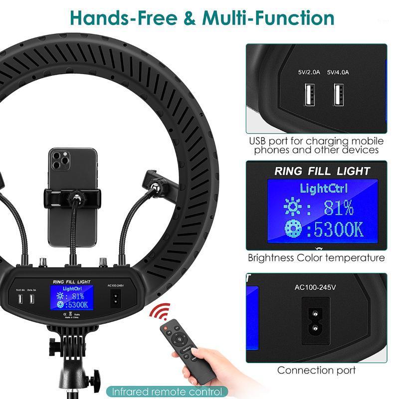 Lamp For Mobile Phone Studio Photography Selfie Lamp On Stand Mobile Light Ring Dimmable LED Ring Selfie Light With 1.9M Tripod1
Lamp For Mobile Phone Studio Photography Selfie Lamp On Stand Mobile Light Ring Dimmable LED Ring Selfie Light With 1.9M Tripod1