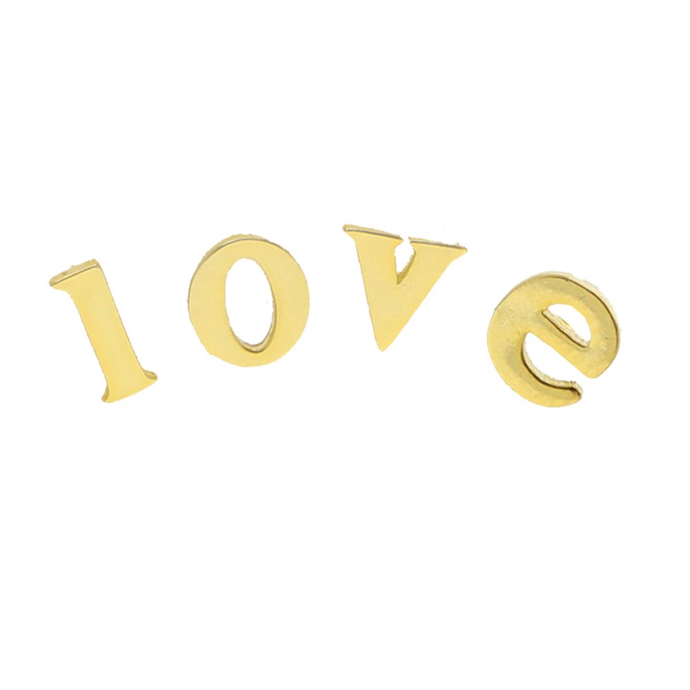 Real 925 Sterling Silver Mini Small Letter Stud Earring 26 Alphabet Initial Earring Diy Name Letter Gold Color Cute Stud Fashion Jewelry