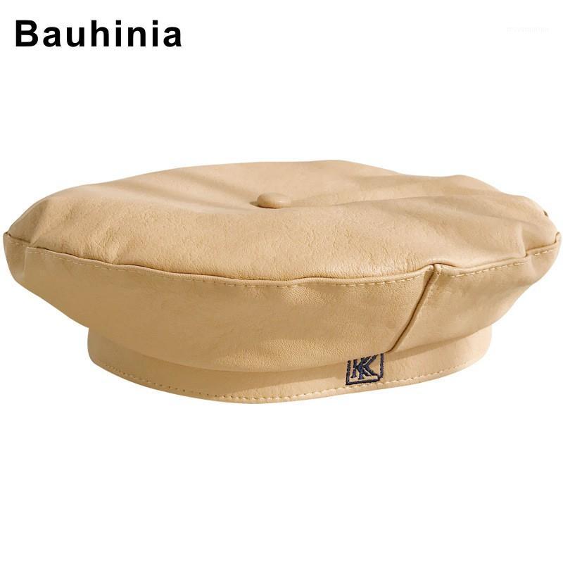 Bauhinia spring and autumn female PU leather net red hat without eaves Korean version of wild fashion casual letter K beret1, White
Bauhinia spring and autumn female PU leather net red hat without eaves Korean version of wild fashion casual letter K beret1, White
