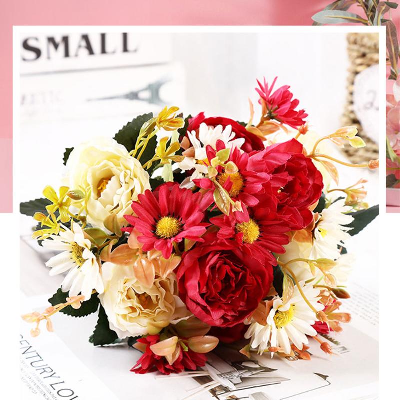 1 bunch Artificial Flower Peony Table Centerpiece Wedding Decor Bridal Bouquet Home Decor Silk Daisy Rose Peonies, A2
1 bunch Artificial Flower Peony Table Centerpiece Wedding Decor Bridal Bouquet Home Decor Silk Daisy Rose Peonies, A2