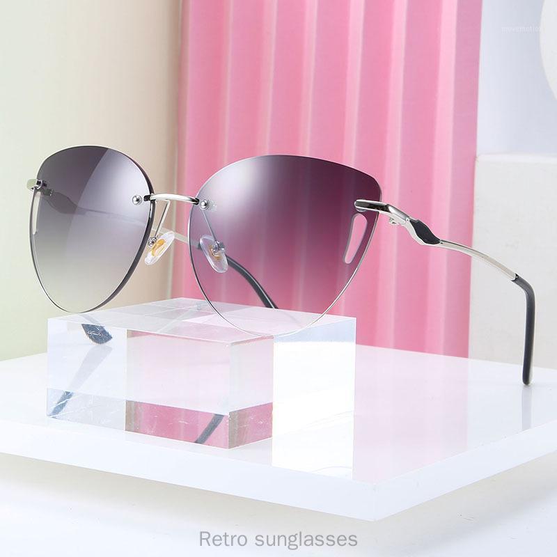 blue rimless sunglasses women retro summer uv400 frameless cat sun glasses female black brown 2020 summer FML1
blue rimless sunglasses women retro summer uv400 frameless cat sun glasses female black brown 2020 summer FML1