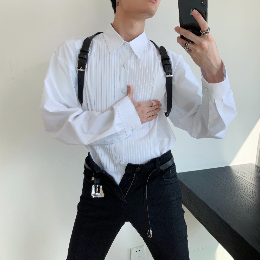 2021 S-6xl!! New Male Female Homemade Multi-functional Adjustable Shoulder Strap Classic Anti-wrinkle Sexy Pleated Shirt. KSMN
2021 S-6xl!! New Male Female Homemade Multi-functional Adjustable Shoulder Strap Classic Anti-wrinkle Sexy Pleated Shirt. KSMN