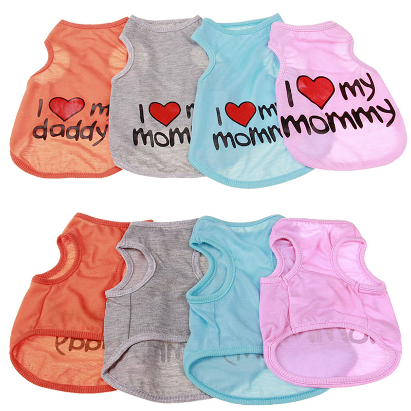 Couple Dog Clothes Summer Pets Dogs Clothing For Small Medium Dogs Vests Love Mommy Cat Chihuahua Clothes For Dog Puppy Costume, Gray
Couple Dog Clothes Summer Pets Dogs Clothing For Small Medium Dogs Vests Love Mommy Cat Chihuahua Clothes For Dog Puppy Costume, Gray