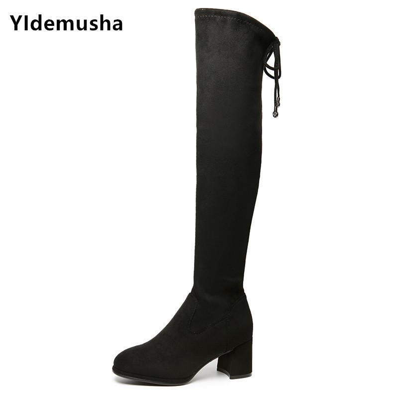 2021New Fashion Women Sexy Pointed Toe Over The Knee Boots Square Heel Women Shoes Stretch Flock Autumn Winter Long Boots, Black
2021New Fashion Women Sexy Pointed Toe Over The Knee Boots Square Heel Women Shoes Stretch Flock Autumn Winter Long Boots, Black