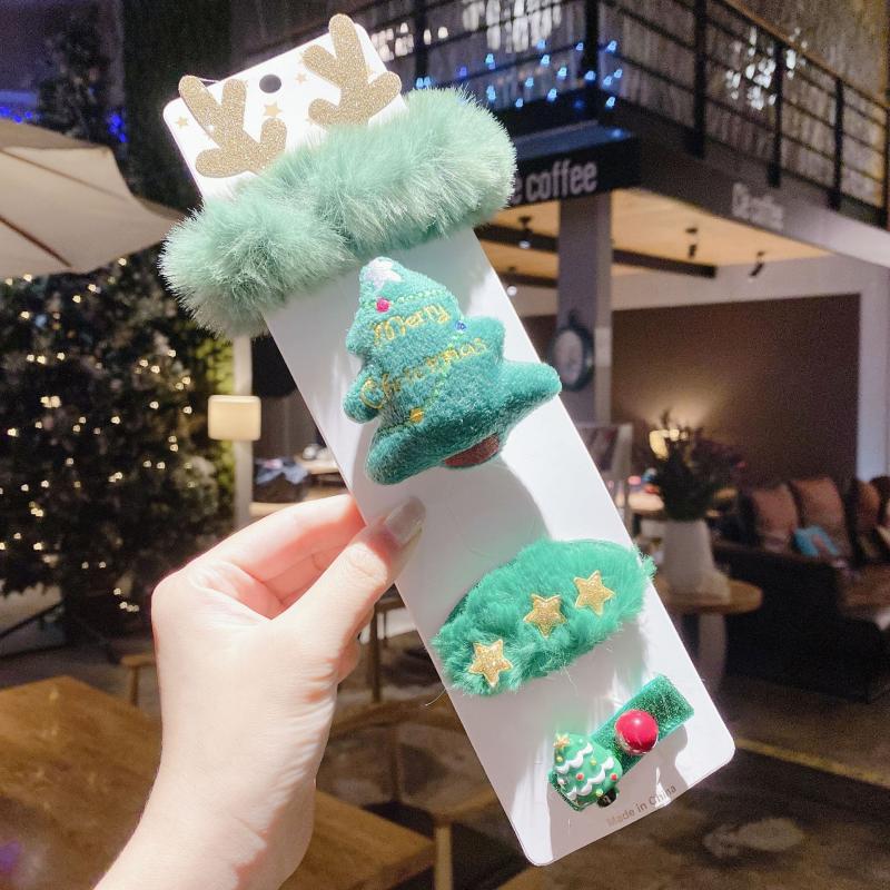 4PCS/Set New Girls Cute Christmas Tree Bow Hairball Hairpins Kids Sweet Headband Hair Clip Barrettes Fashion Hair Accessories
4PCS/Set New Girls Cute Christmas Tree Bow Hairball Hairpins Kids Sweet Headband Hair Clip Barrettes Fashion Hair Accessories
