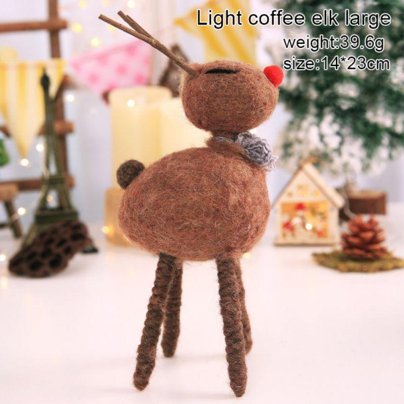 Merry Christmas Decorations For Home Elk Deer Shape Stuffed Toys Children Brown Wool Felt Christmas Kids Toys Gift Ornament1
Merry Christmas Decorations For Home Elk Deer Shape Stuffed Toys Children Brown Wool Felt Christmas Kids Toys Gift Ornament1