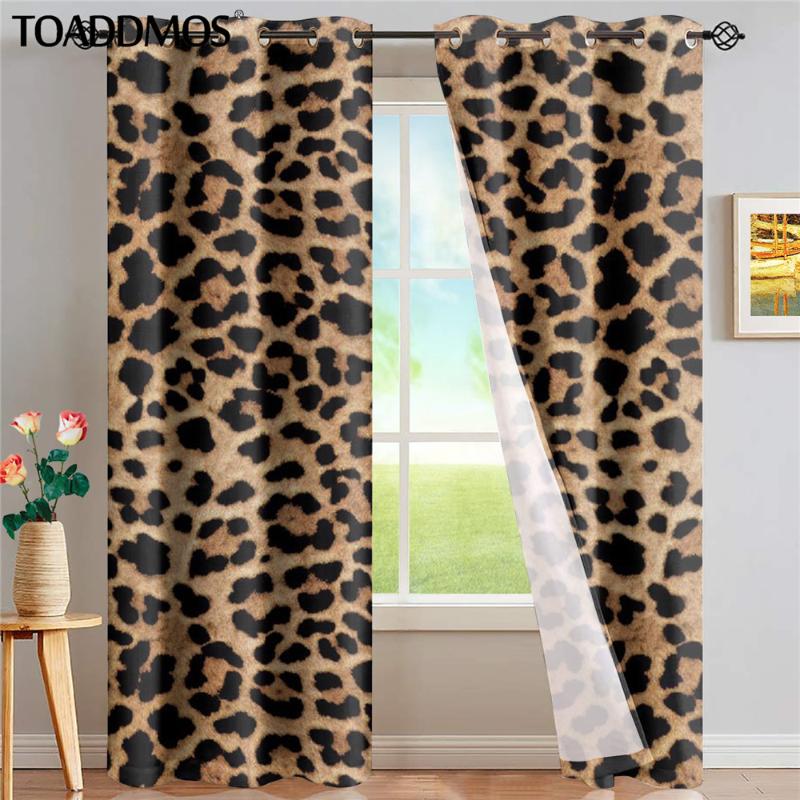 TOADDMOS Fashion Leopard Print European Style Window Curtain Blackout Modern Grommet Curtains for Bedroom Living Room Home Decor, Custom d30
TOADDMOS Fashion Leopard Print European Style Window Curtain Blackout Modern Grommet Curtains for Bedroom Living Room Home Decor, Custom d30