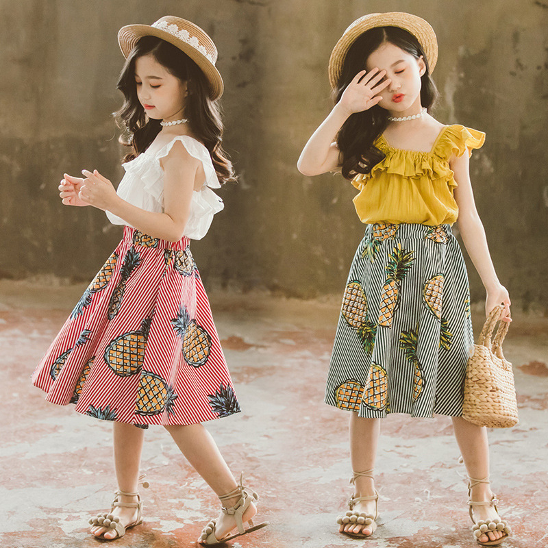 Fashion Baby Girl Summer Clothes 2020 Girls Suits Ruffles Tops Skirts Kids Outfits 2Pcs Children Clothing Set 6 8 9 10 12 Years X0923, Yellow
Fashion Baby Girl Summer Clothes 2020 Girls Suits Ruffles Tops Skirts Kids Outfits 2Pcs Children Clothing Set 6 8 9 10 12 Years X0923, Yellow