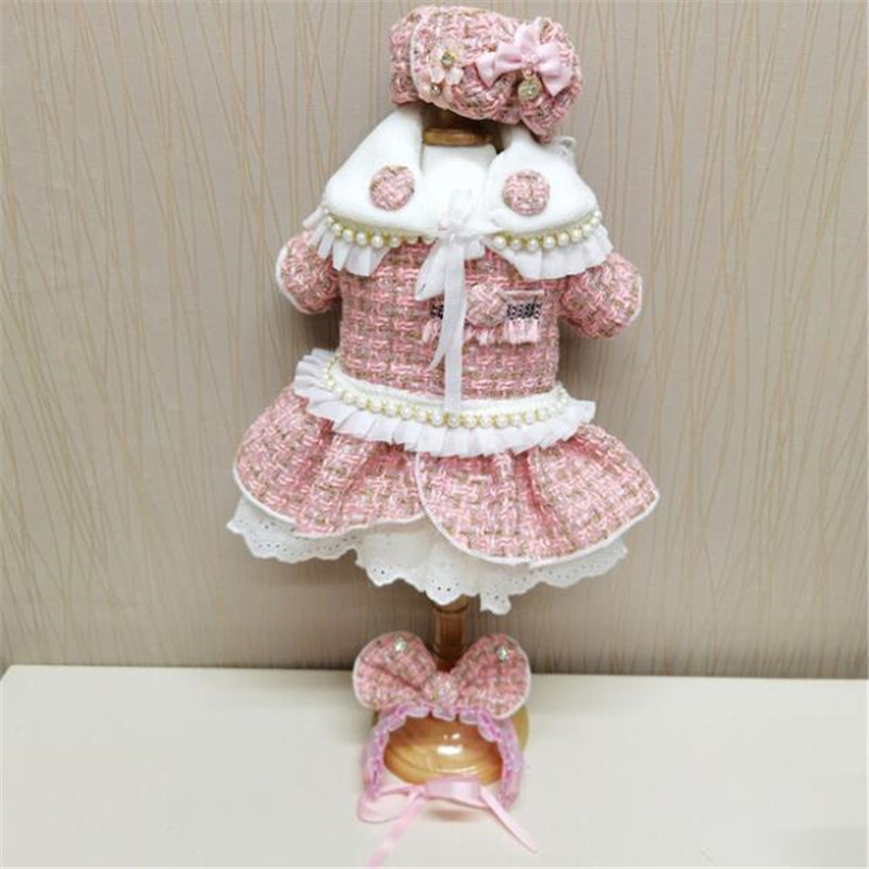 Winter Fall Lovely Charm Pets Dresses High Street Elegant Bichon Hats Party & Banquet Trendy Teddy Shawls Set, As pic
Winter Fall Lovely Charm Pets Dresses High Street Elegant Bichon Hats Party & Banquet Trendy Teddy Shawls Set, As pic