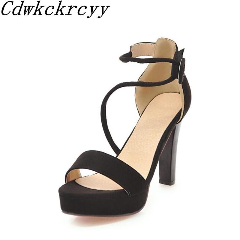 summer New pattern Suede black sexy Super high heel 10CM Women sandals Simplicity temperament Thick bottom Women sandals 34-43
summer New pattern Suede black sexy Super high heel 10CM Women sandals Simplicity temperament Thick bottom Women sandals 34-43