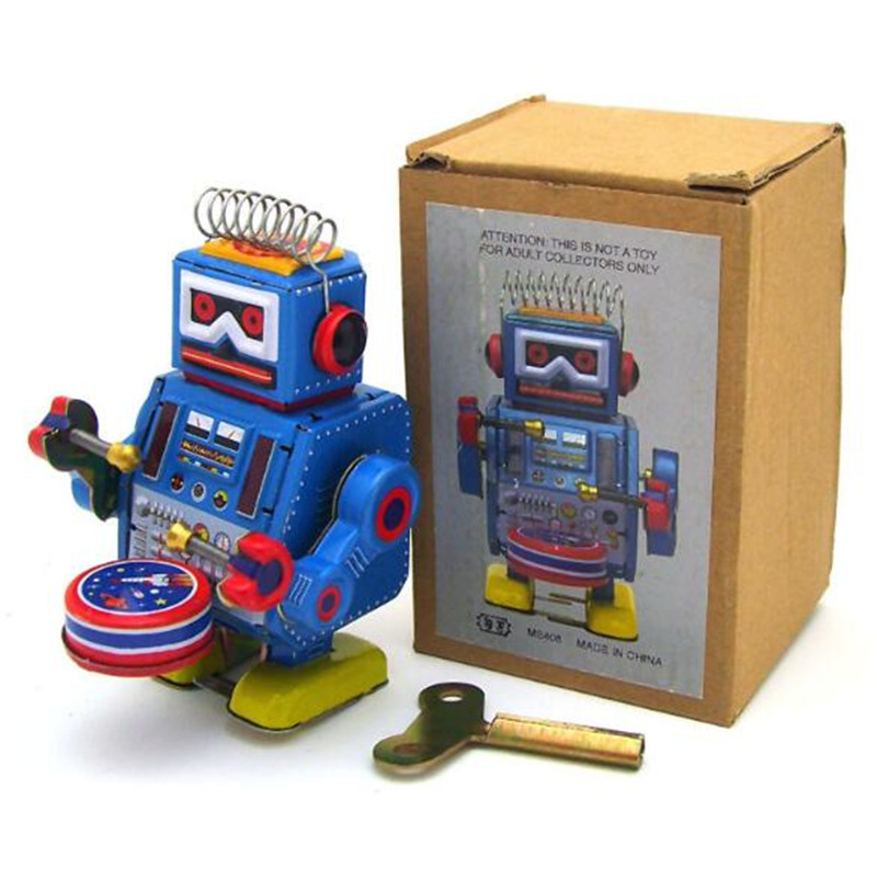 Worldwide Hot Selling Clockwork toys Vintage Mechanical Wind Up Metal Walking Robot Tin Adult Collection Toy Kids Gift
Worldwide Hot Selling Clockwork toys Vintage Mechanical Wind Up Metal Walking Robot Tin Adult Collection Toy Kids Gift