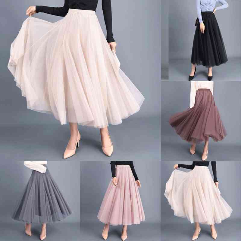 women high waist lace mesh tulle floral long skirt lady princess style skirts ladies layered maxi summer clothes, Black
women high waist lace mesh tulle floral long skirt lady princess style skirts ladies layered maxi summer clothes, Black