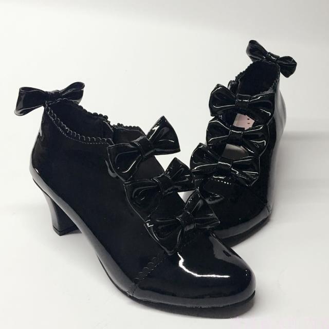 6.3cm High Heels Bright Black Bow Pumps Princess Lady Lolita Shoes Antaina Party Lolita Shoes with Inside Zip, Silver
6.3cm High Heels Bright Black Bow Pumps Princess Lady Lolita Shoes Antaina Party Lolita Shoes with Inside Zip, Silver