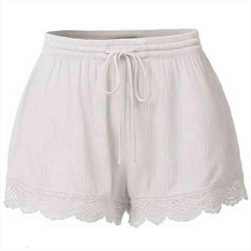 Summer Loose Shorts Women Lace Plus Size Shorts Rope Tie Sport Casual Bandage Bowknot Outwear, White;black
Summer Loose Shorts Women Lace Plus Size Shorts Rope Tie Sport Casual Bandage Bowknot Outwear, White;black