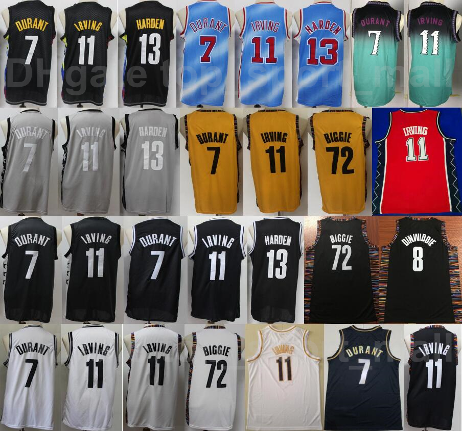 Men Basketball Kevin Durant Jersey 7 James Harden 13 Kyrie Irving 11 Spencer Dinwiddie 8 Biggie 72 Edition Earned City Stitched Black White, Only 7 and 11 and 72
Men Basketball Kevin Durant Jersey 7 James Harden 13 Kyrie Irving 11 Spencer Dinwiddie 8 Biggie 72 Edition Earned City Stitched Black White, Only 7 and 11 and 72