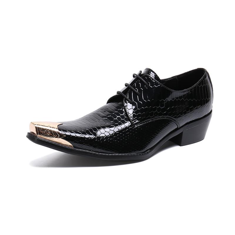 Patent Leather High Heel Men Shoes Black Poited Toe Lace-Up Wedding Shoes Mens Leisure Party Trendy Luxury Size 37-46
Patent Leather High Heel Men Shoes Black Poited Toe Lace-Up Wedding Shoes Mens Leisure Party Trendy Luxury Size 37-46