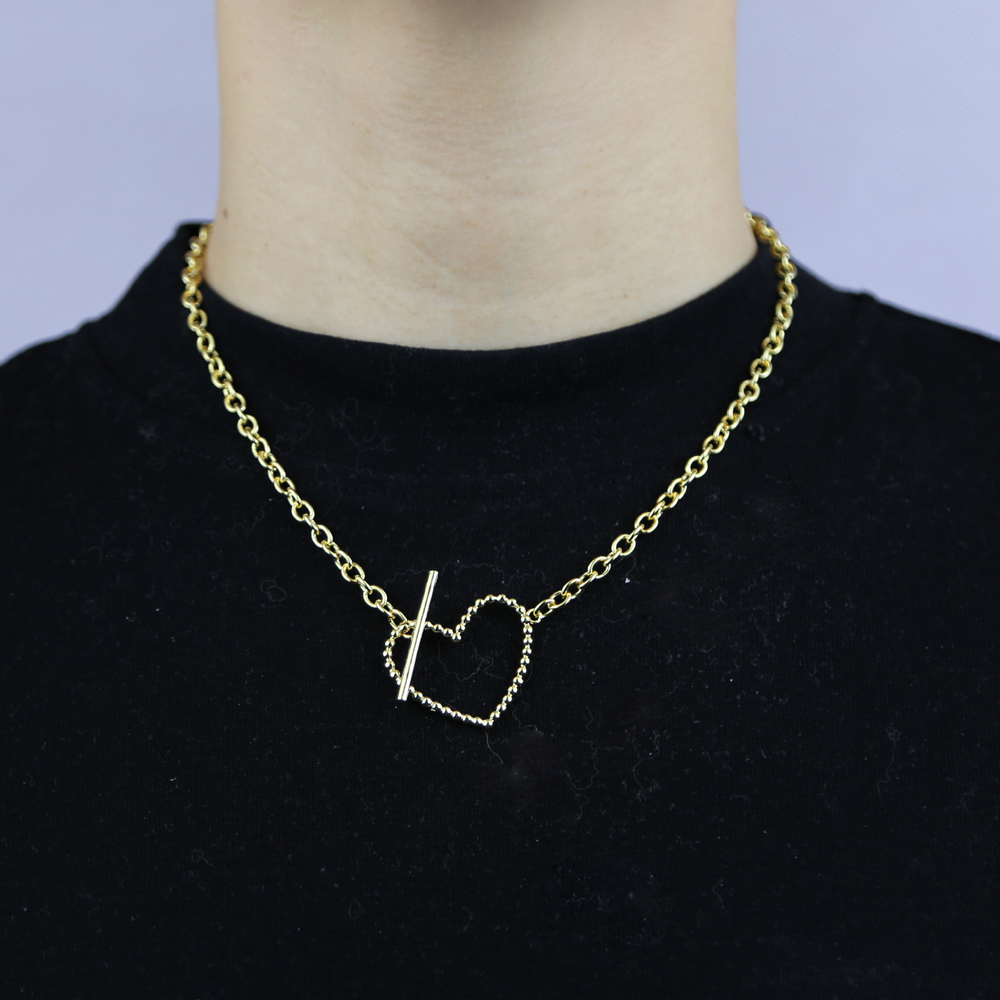 2021 New Hollow Heart Choker Necklaces For Women Wholesale Statement Necklace Heart Dainty Pendant Adjustable Necklace Gift Dropshipping