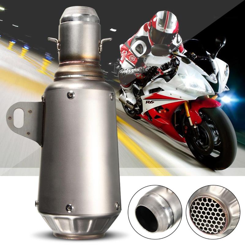 Inlet 51mm 265mm Motorcycle Exhaust Pipe Muffler Stainless Steel SC GP Racing Project Exhaust Mufflers Carbon Fiber Pipe
Inlet 51mm 265mm Motorcycle Exhaust Pipe Muffler Stainless Steel SC GP Racing Project Exhaust Mufflers Carbon Fiber Pipe