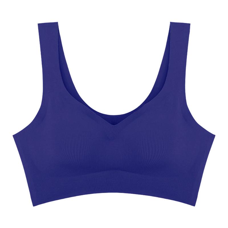 Sports Sleep Breathable Seamless One Piece No Steel Ring Ice Silk Vest Fitness Running Women Bra, Black
Sports Sleep Breathable Seamless One Piece No Steel Ring Ice Silk Vest Fitness Running Women Bra, Black