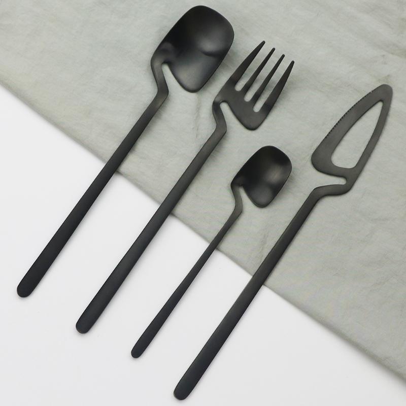 Matte Black Cutlery Set 18/10 Stainless Steel Dinner Tableware Flatware Set Knife Fork Spoon Dinnerware Party Silverware
Matte Black Cutlery Set 18/10 Stainless Steel Dinner Tableware Flatware Set Knife Fork Spoon Dinnerware Party Silverware