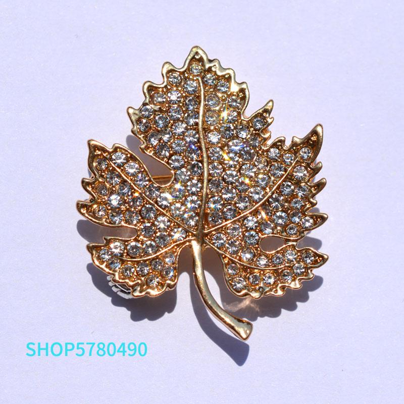Pins, Brooches Classic Jewelry Leaf Vintage Pins Rhinestone Gold Color Brief For Women Coat Accessories Unisex Elegant Pin
Pins, Brooches Classic Jewelry Leaf Vintage Pins Rhinestone Gold Color Brief For Women Coat Accessories Unisex Elegant Pin