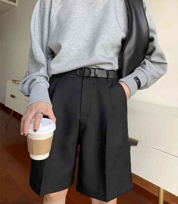 cx summer women fashion shorts straight hong kong style korean loose black suit shorts wide leg casual joker, White;black
cx summer women fashion shorts straight hong kong style korean loose black suit shorts wide leg casual joker, White;black