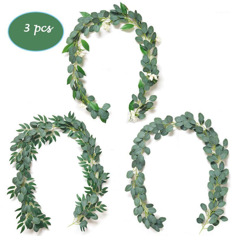 3 Pcs Faux Artificial Green Garland Eucalyptus Willow Leaves Vine for Wedding Achy Home Party Outdoor Garden Hanging Decoration1
3 Pcs Faux Artificial Green Garland Eucalyptus Willow Leaves Vine for Wedding Achy Home Party Outdoor Garden Hanging Decoration1