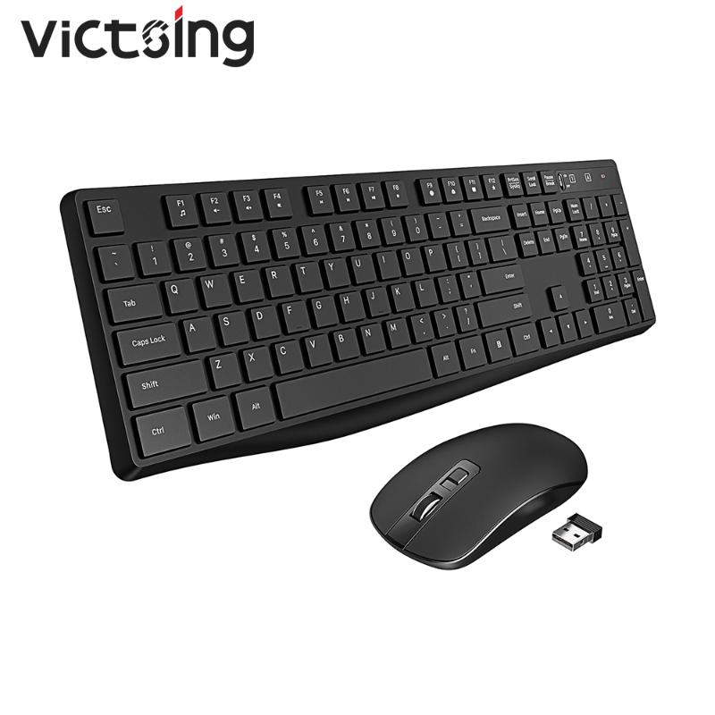 VicTsing PC230 Wireless Keyboard And Mouse Set 104 Keycaps Keyboard USB Silent Mouse Set For PC Computer Notebook Laptop Desktop
VicTsing PC230 Wireless Keyboard And Mouse Set 104 Keycaps Keyboard USB Silent Mouse Set For PC Computer Notebook Laptop Desktop