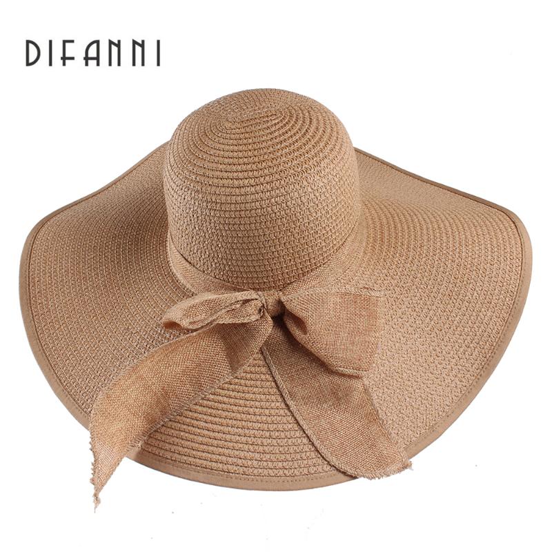 Wide Brim Hats Difanni High Quality Summer Sun For Women Solid Large Butterfly Bow Tie Floppy Ladies Beach Hat, Beige
Wide Brim Hats Difanni High Quality Summer Sun For Women Solid Large Butterfly Bow Tie Floppy Ladies Beach Hat, Beige