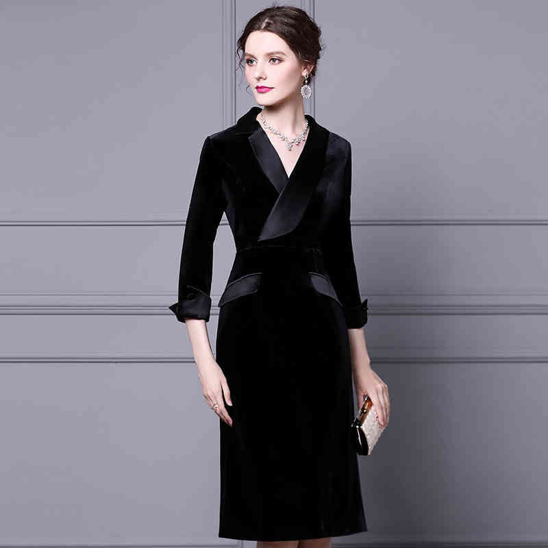 Casual Dresses Zhili golden velvet dress suit collar autumn and winter royal sister fan over the knee waist, thin bottomed skirt ALC9, Wine
Casual Dresses Zhili golden velvet dress suit collar autumn and winter royal sister fan over the knee waist, thin bottomed skirt ALC9, Wine