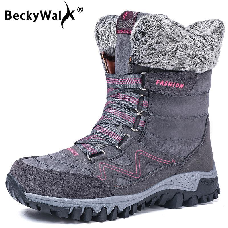 Plus Size 41 42 Women Boots Suede Leather Waterproof Snow Boots Women Winter Warm Plush Ankle Flats Shoes Woman WSH3415, Purple
Plus Size 41 42 Women Boots Suede Leather Waterproof Snow Boots Women Winter Warm Plush Ankle Flats Shoes Woman WSH3415, Purple