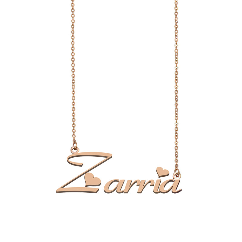 Zarria Name Necklace Custom Nameplate Pendant for Women Girls Birthday Gift Kids Best Friends Jewelry 18k Gold Plated Stainless Steel, Silver
Zarria Name Necklace Custom Nameplate Pendant for Women Girls Birthday Gift Kids Best Friends Jewelry 18k Gold Plated Stainless Steel, Silver