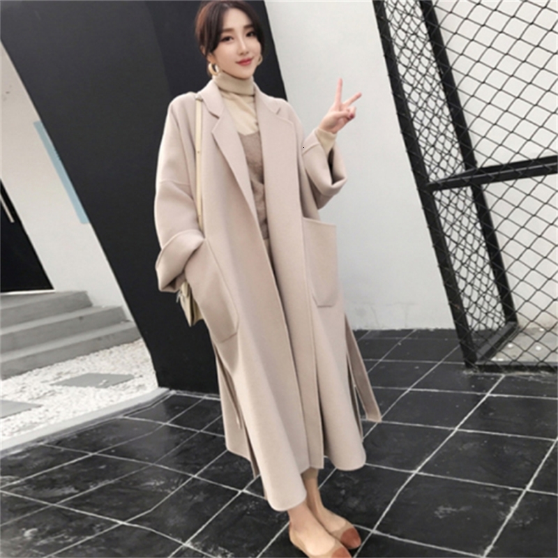 New Female Winter Long Retro-loose Jacket at Knee Height Wool Coat Ladys Collar Jackets S2c6, Beige
New Female Winter Long Retro-loose Jacket at Knee Height Wool Coat Ladys Collar Jackets S2c6, Beige